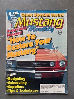 Mustang Monthly Magazine  August 1992